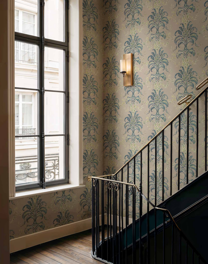 French Damask, Sapphire D00137