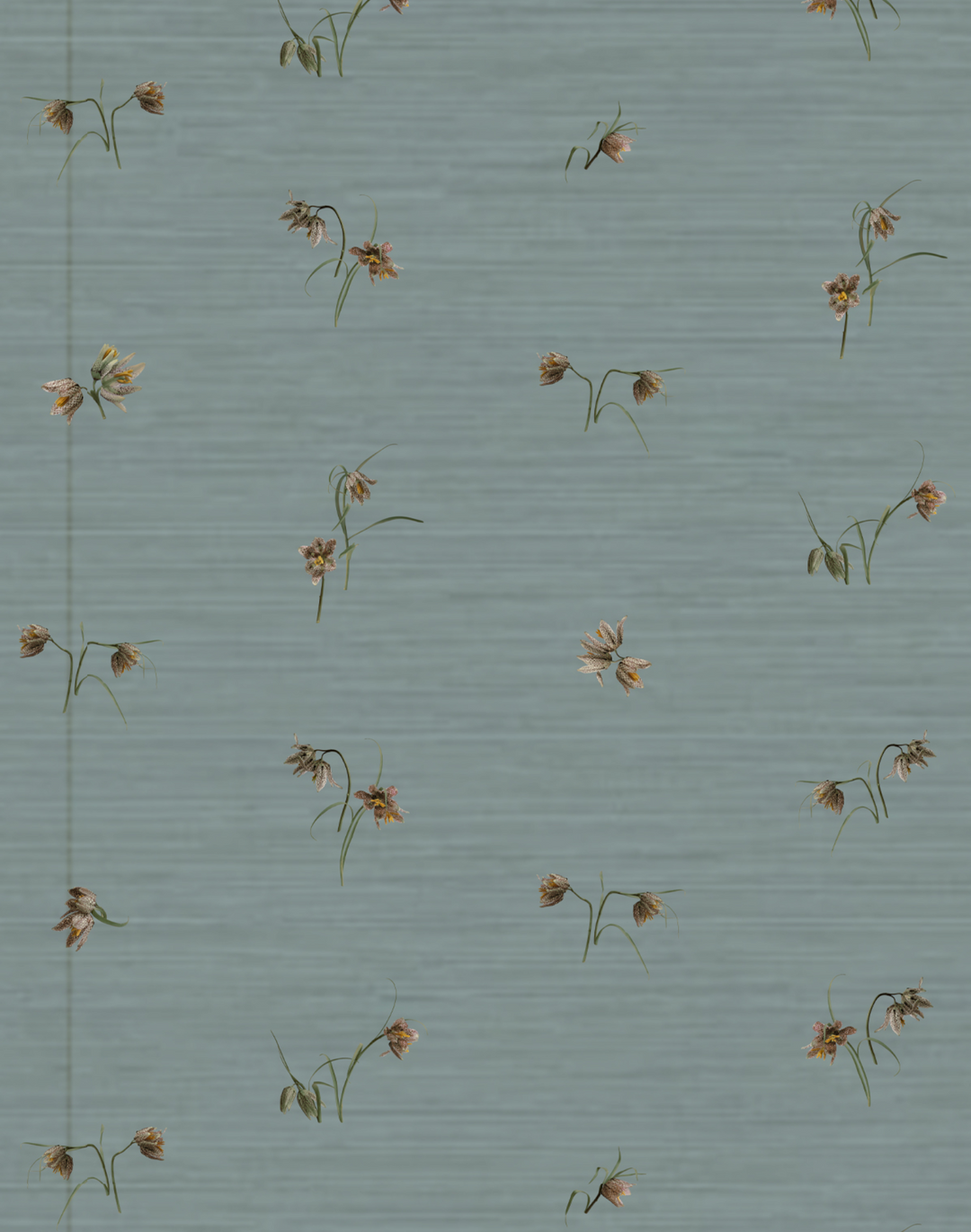 Fritillaria Grasscloth, Mist Blue