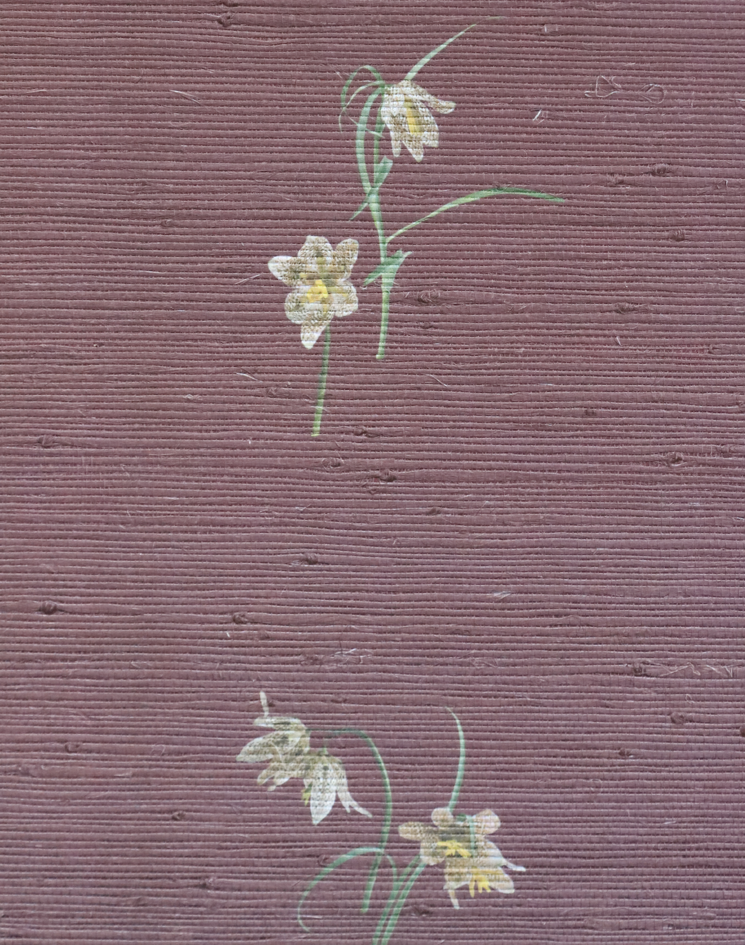 Fritillaria Grasscloth, Oxblood