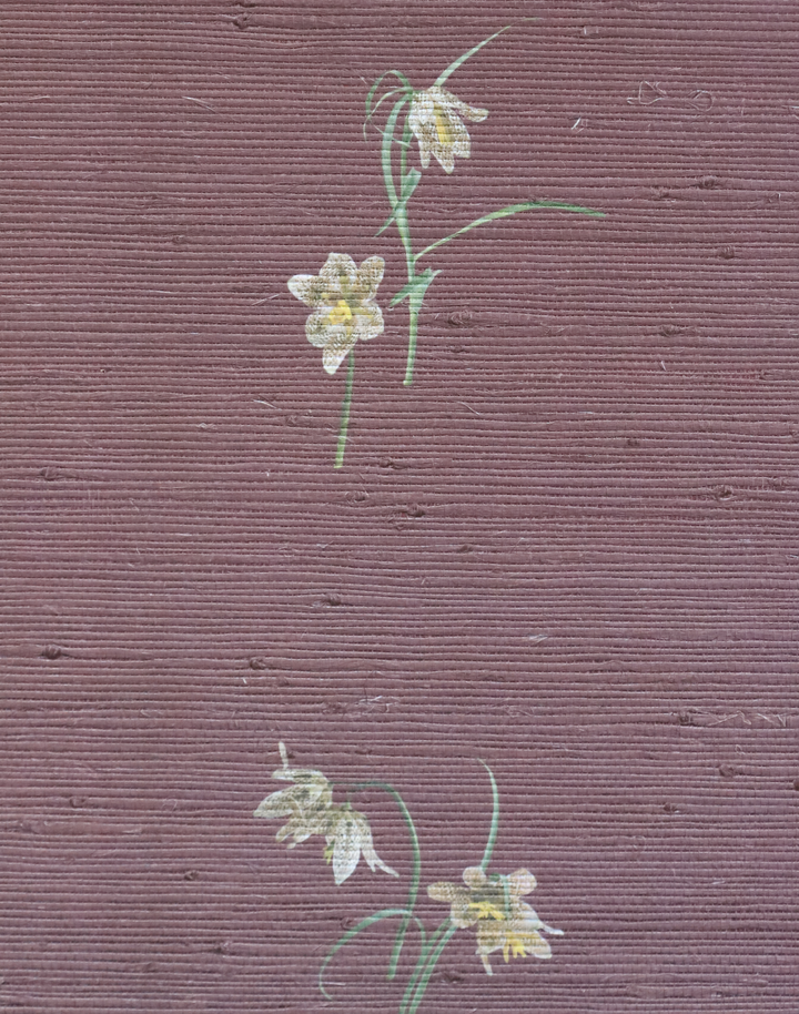 Fritillaria Grasscloth, Oxblood