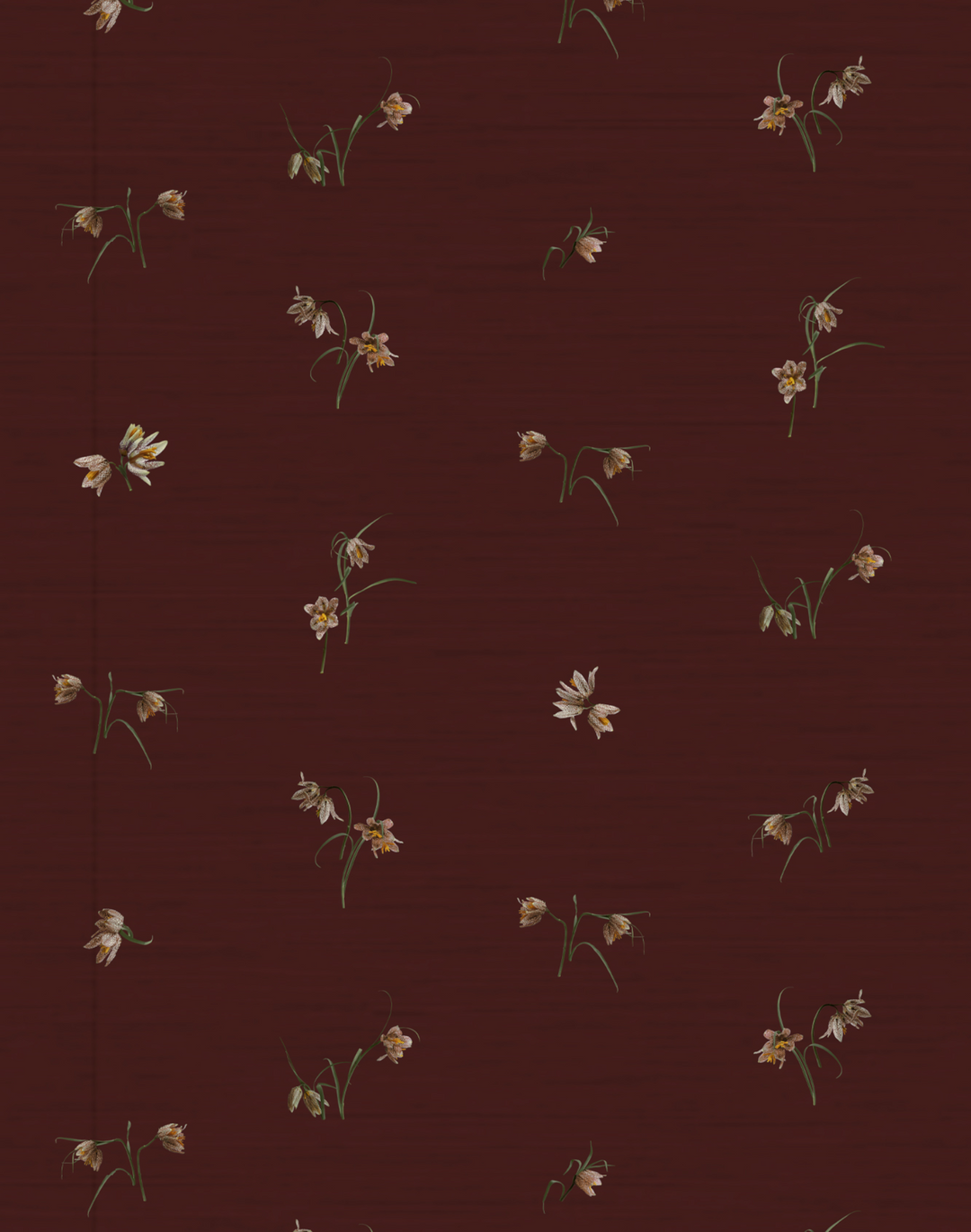 Fritillaria Grasscloth, Oxblood
