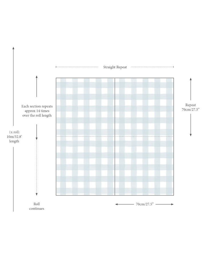 Gingham, Blue