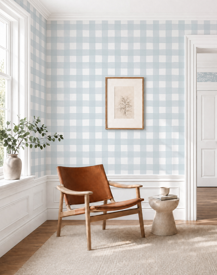 Gingham, Blue