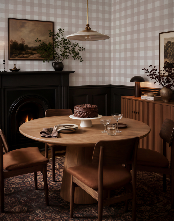 Gingham, Brown