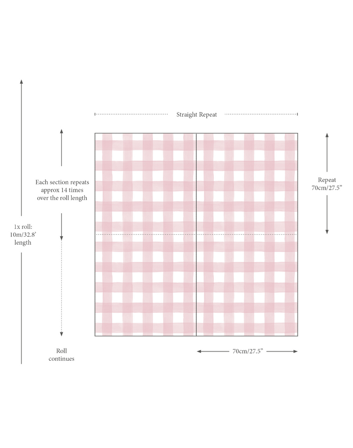 Gingham, Burgundy