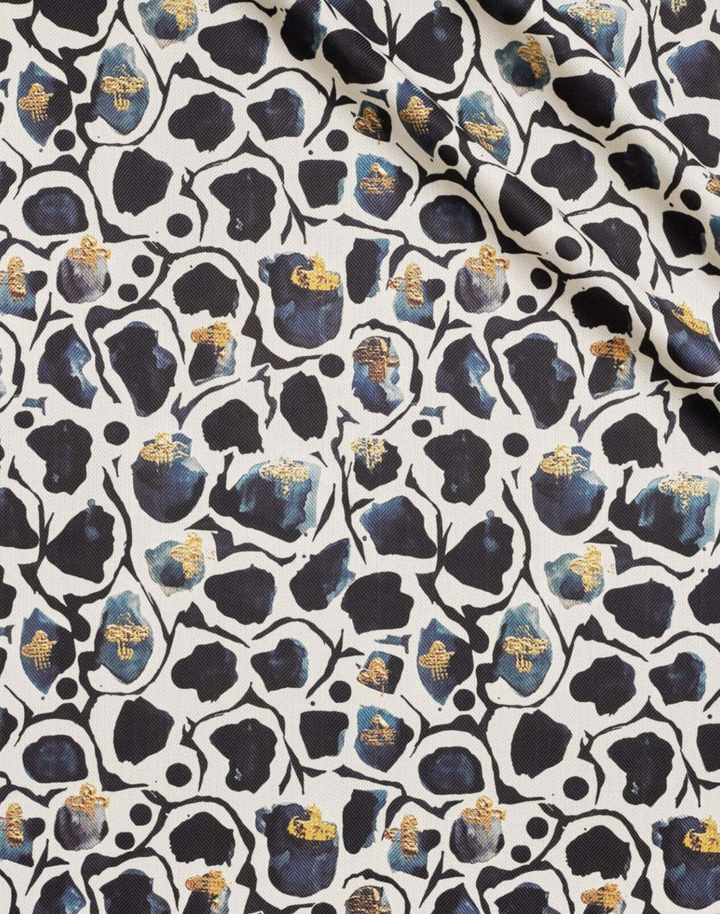 Giraffe Herringbone Fabric, Mono
