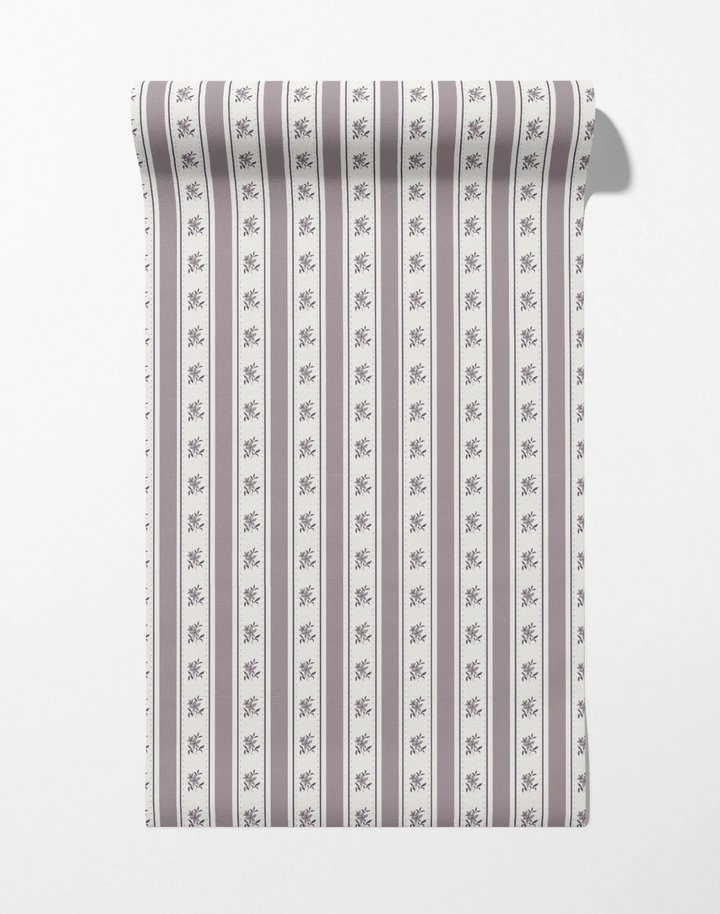 Glasshouse Stripe, Faded Mulberry