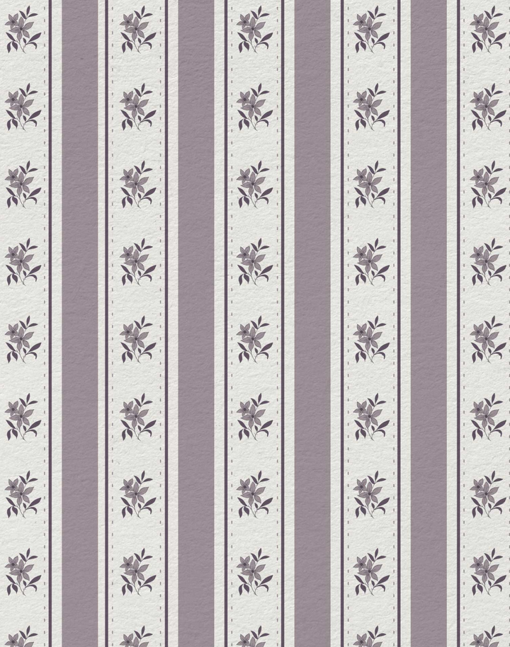 Glasshouse Stripe, Faded Mulberry