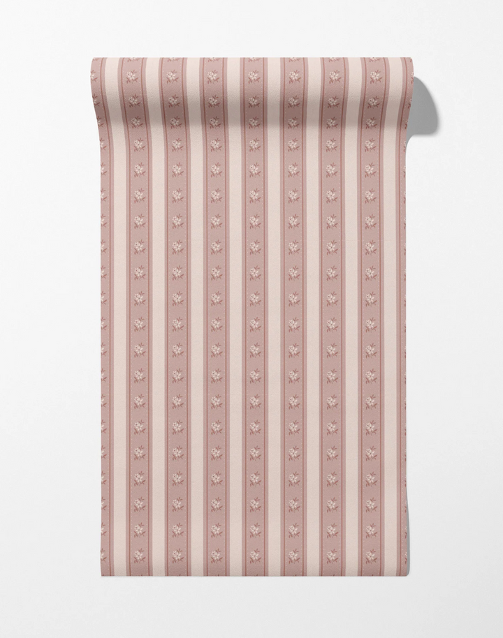 Glasshouse Stripe, Old Rose Clay