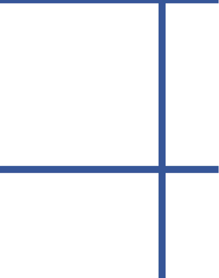 Grid - Large Bold, Line: Blue| Background: White