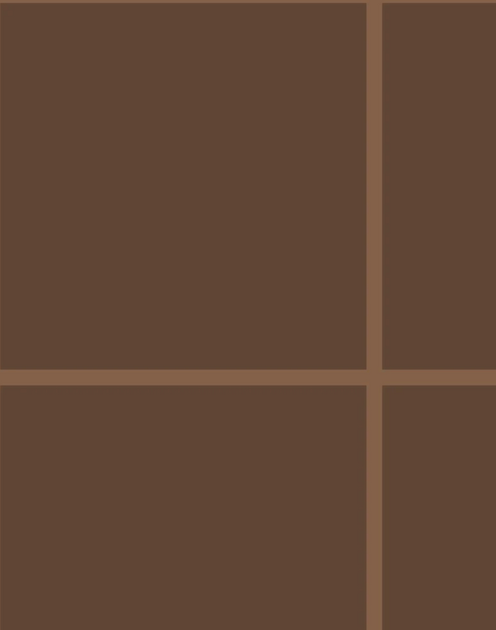 Grid - Large Bold, Line: Light Brown | Background: Brown