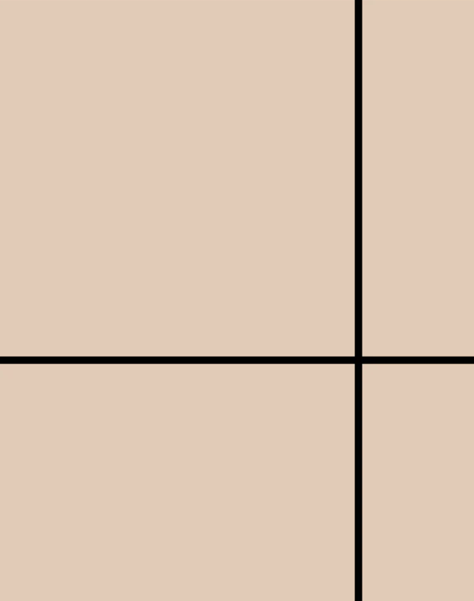 Grid - Large Thin, Line: Black | Background: Tan – The Pattern Collective