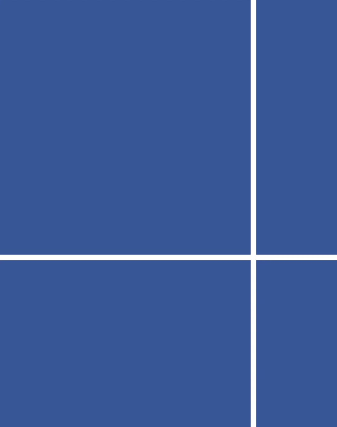 Grid - Large Thin, Line: White | Background: Blue