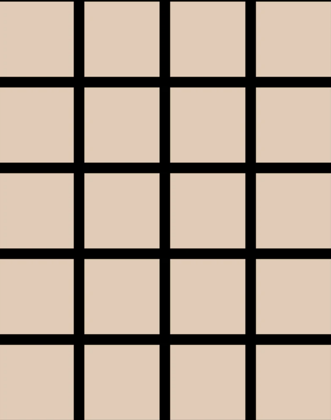Grid - Small Bold, Line: Black | Background: Tan