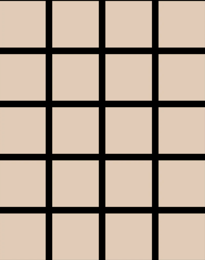 Grid - Small Bold, Line: Black | Background: Tan