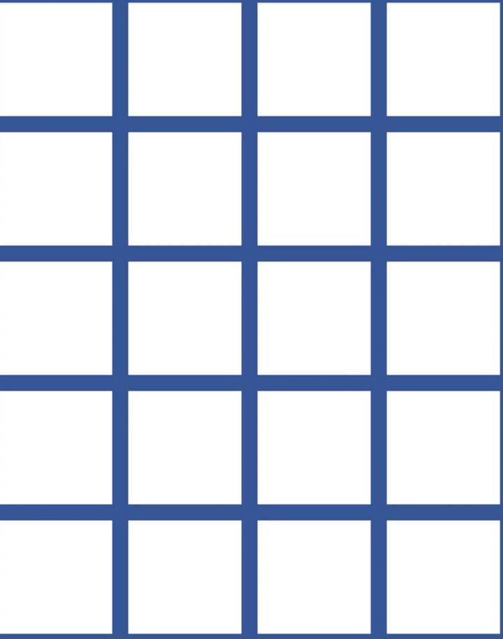 Grid - Small Bold, Line: Blue | Background: White
