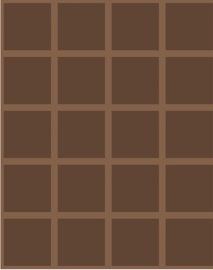 Grid - Small Bold, Line: Light Brown | Background: Brown