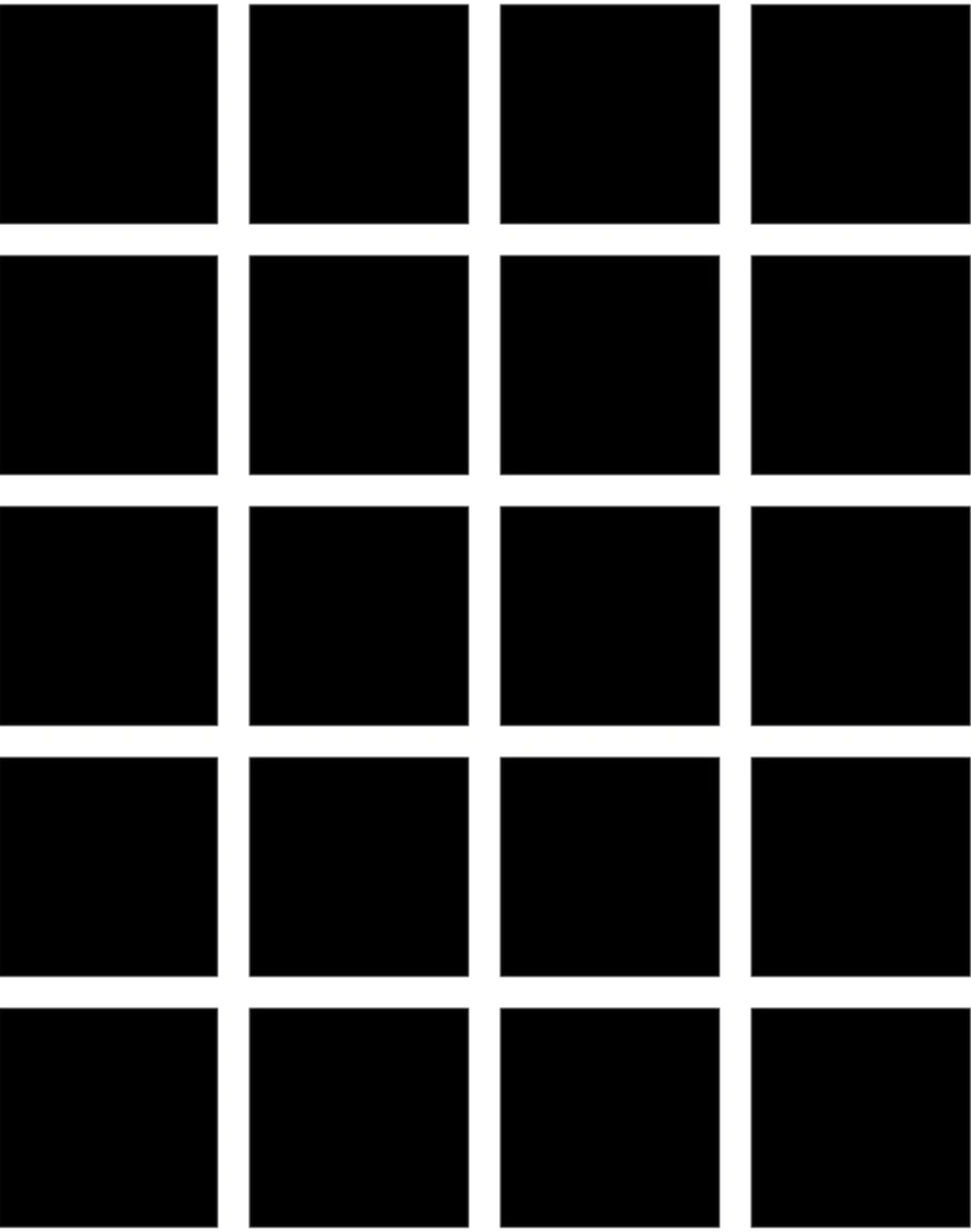 Grid - Small Bold, Line: White | Background: Black