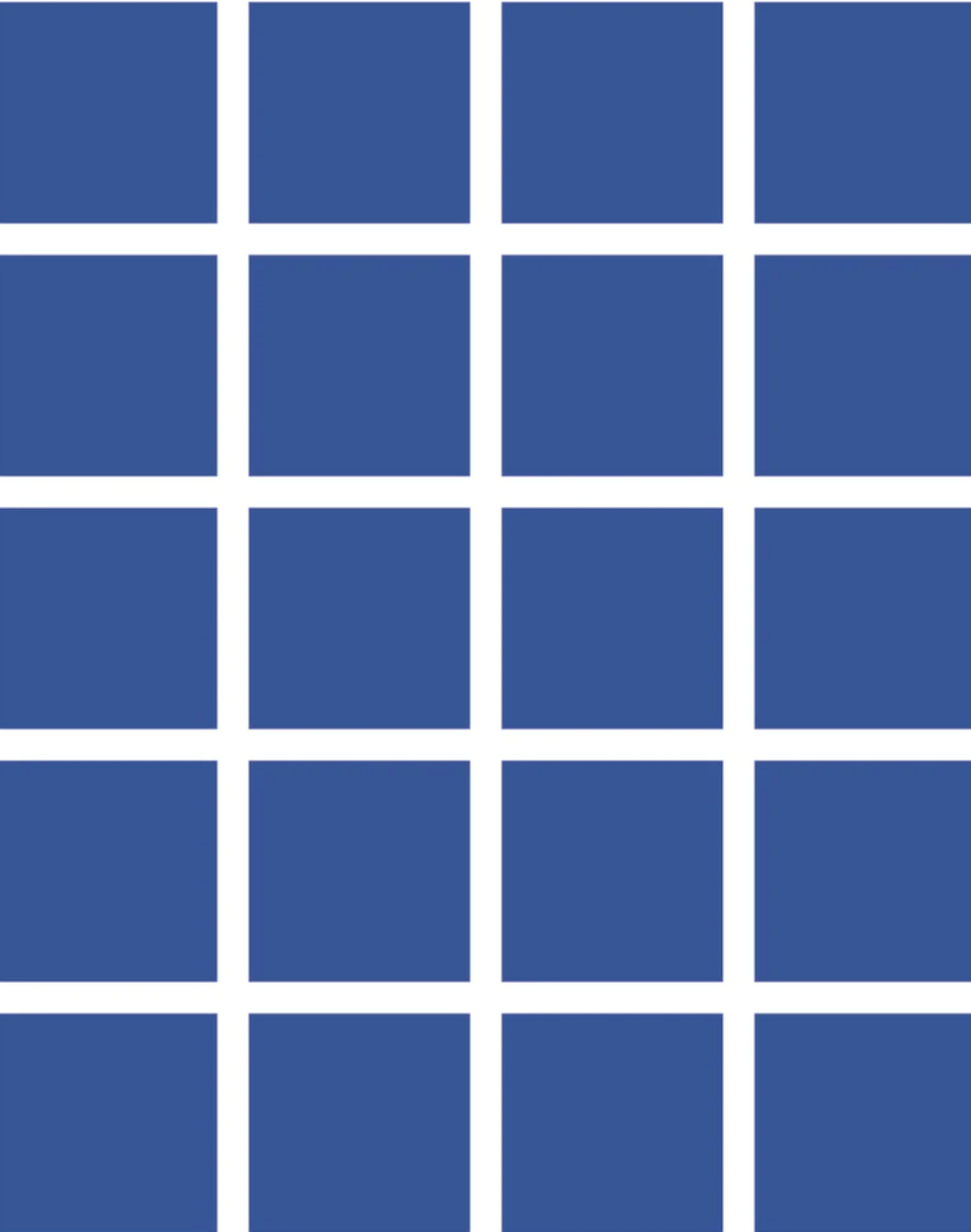 Grid - Small Bold, Line: White | Background: Blue