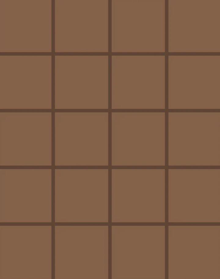 Grid - Small Thin, Line: Brown | Background: Light Brown