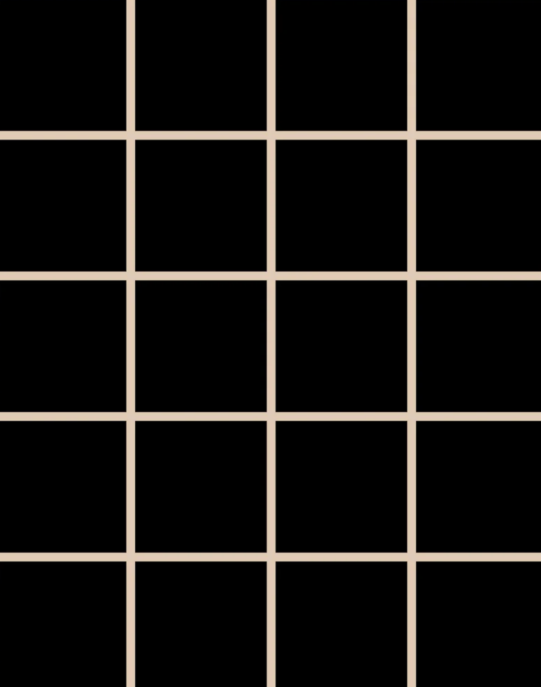 Grid - Small Thin, Line: Tan | Background: Black
