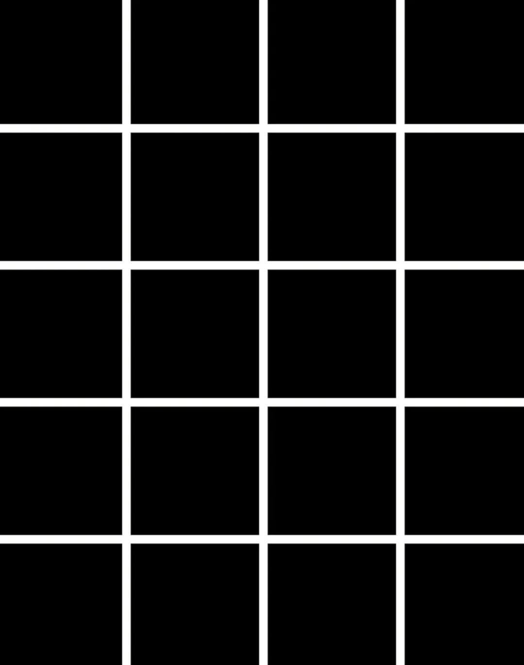 Grid - Small Thin, Line: White | Background: Black