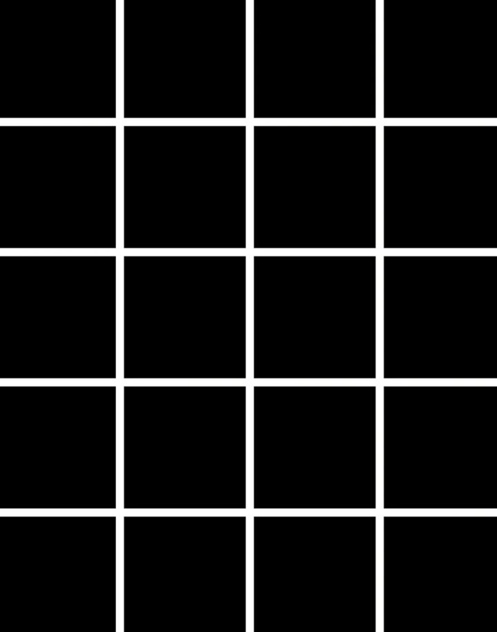 Grid - Small Thin, Line: White | Background: Black