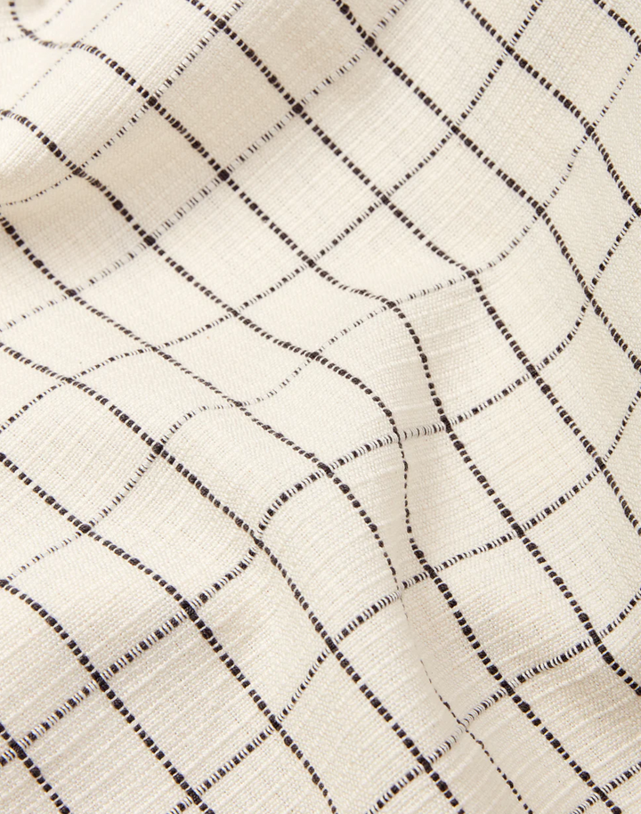 Grid Texture fabric, Cream