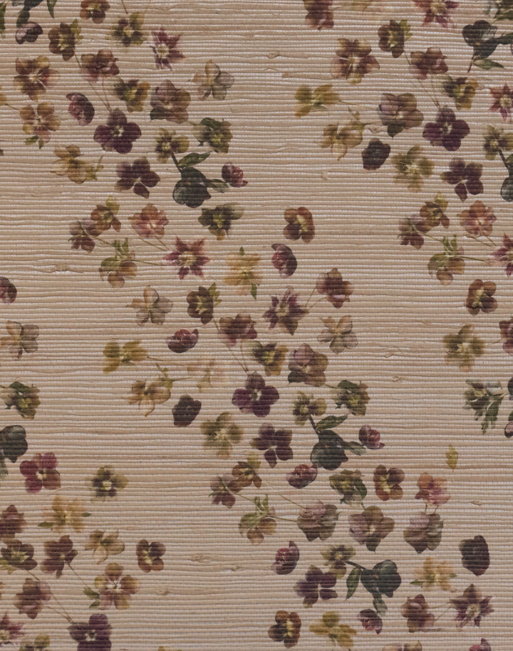 Hellebore Grasscloth, Clay
