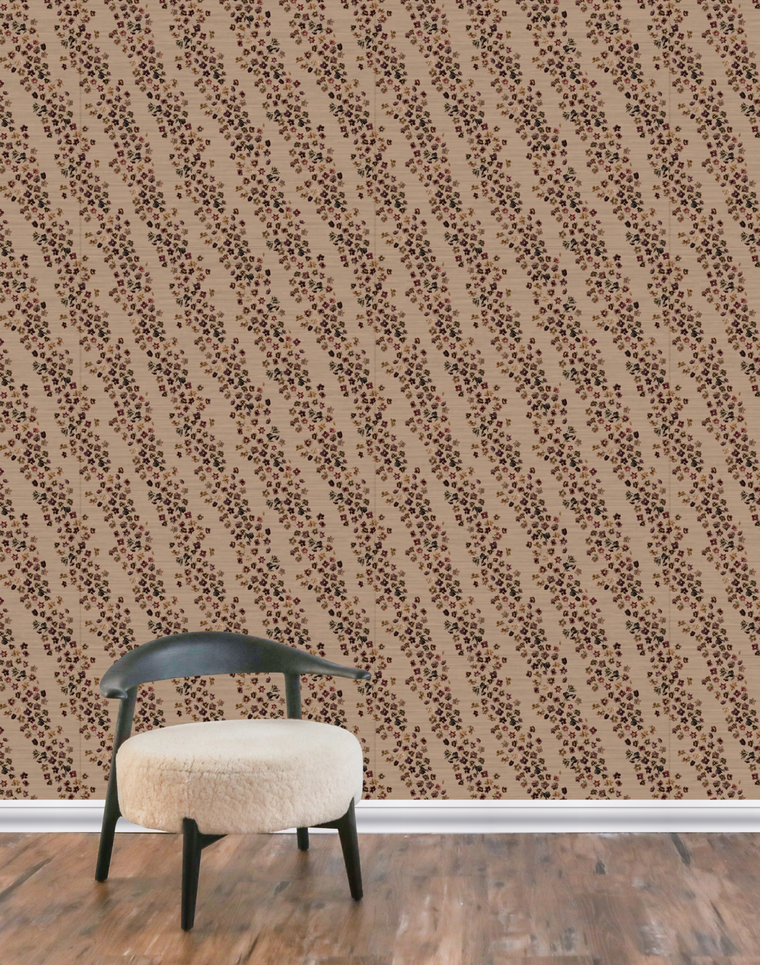 Hellebore Grasscloth, Clay