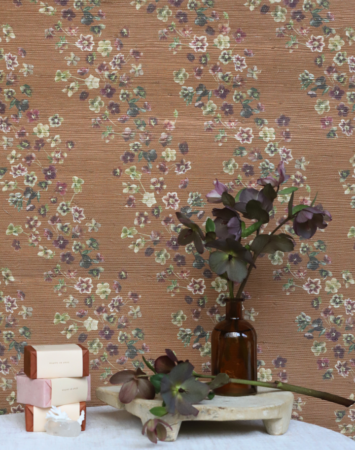Hellebore Grasscloth, Copper