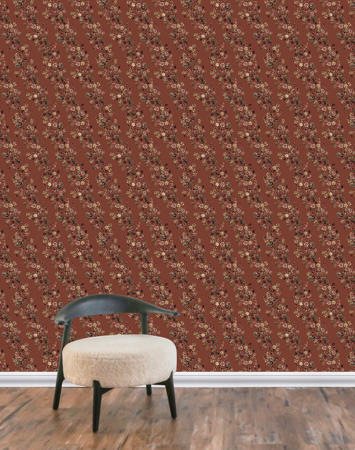 Hellebore Grasscloth, Copper
