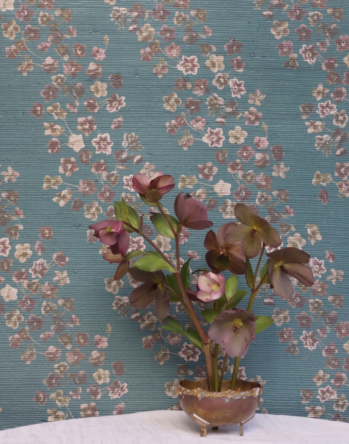 Hellebore Grasscloth, Juniper