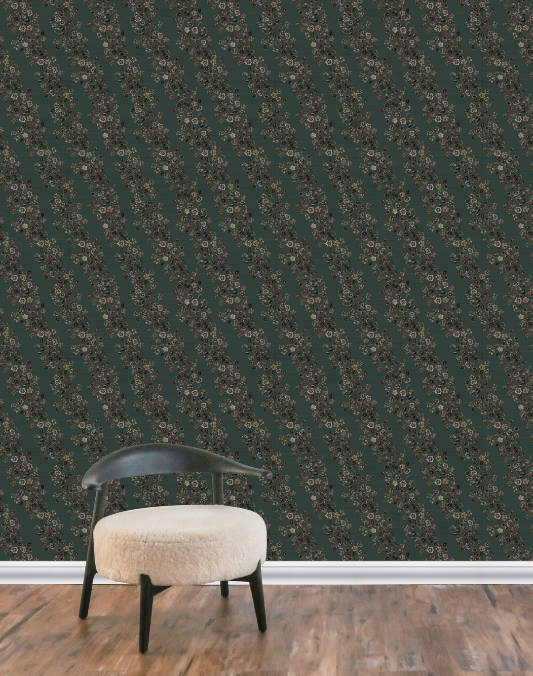 Hellebore Grasscloth, Juniper