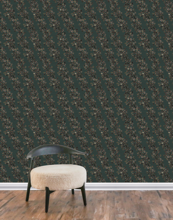 Hellebore Grasscloth, Juniper