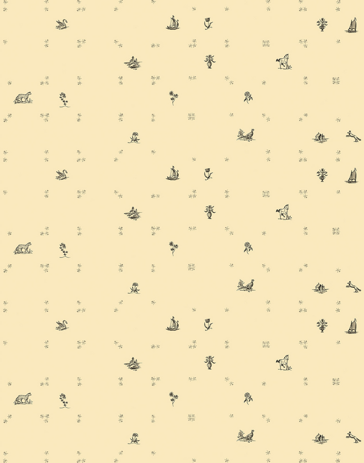 Hinterbloom Grasscloth, Pearlescent Noir WPLN0163