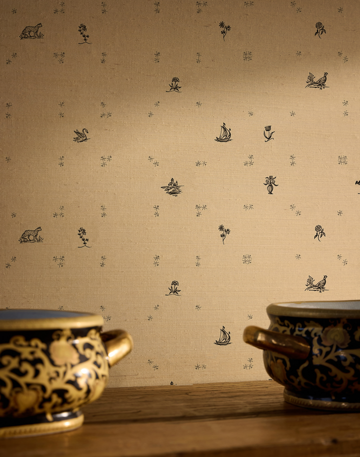 Hinterbloom Grasscloth, Satin Shade WPLN0164