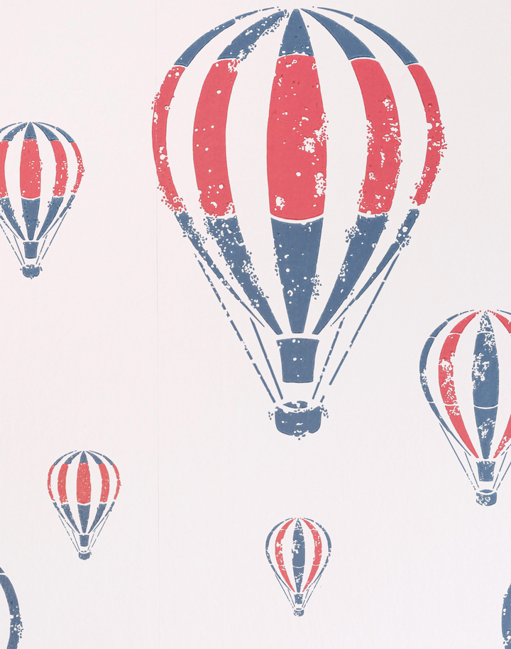 Hot Air Balloons, Red White Blue