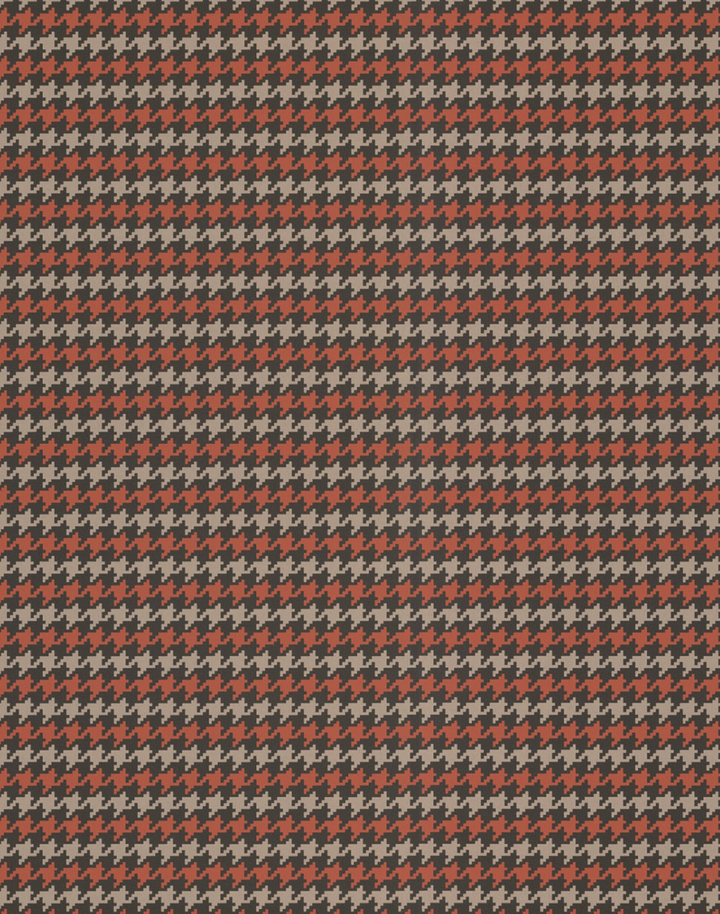 Houndstooth Grunsund Orange