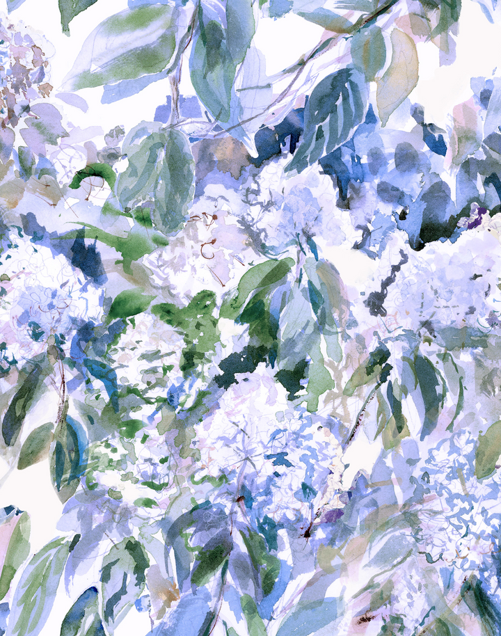 Hydrangea Garden, Blue Lace Agate