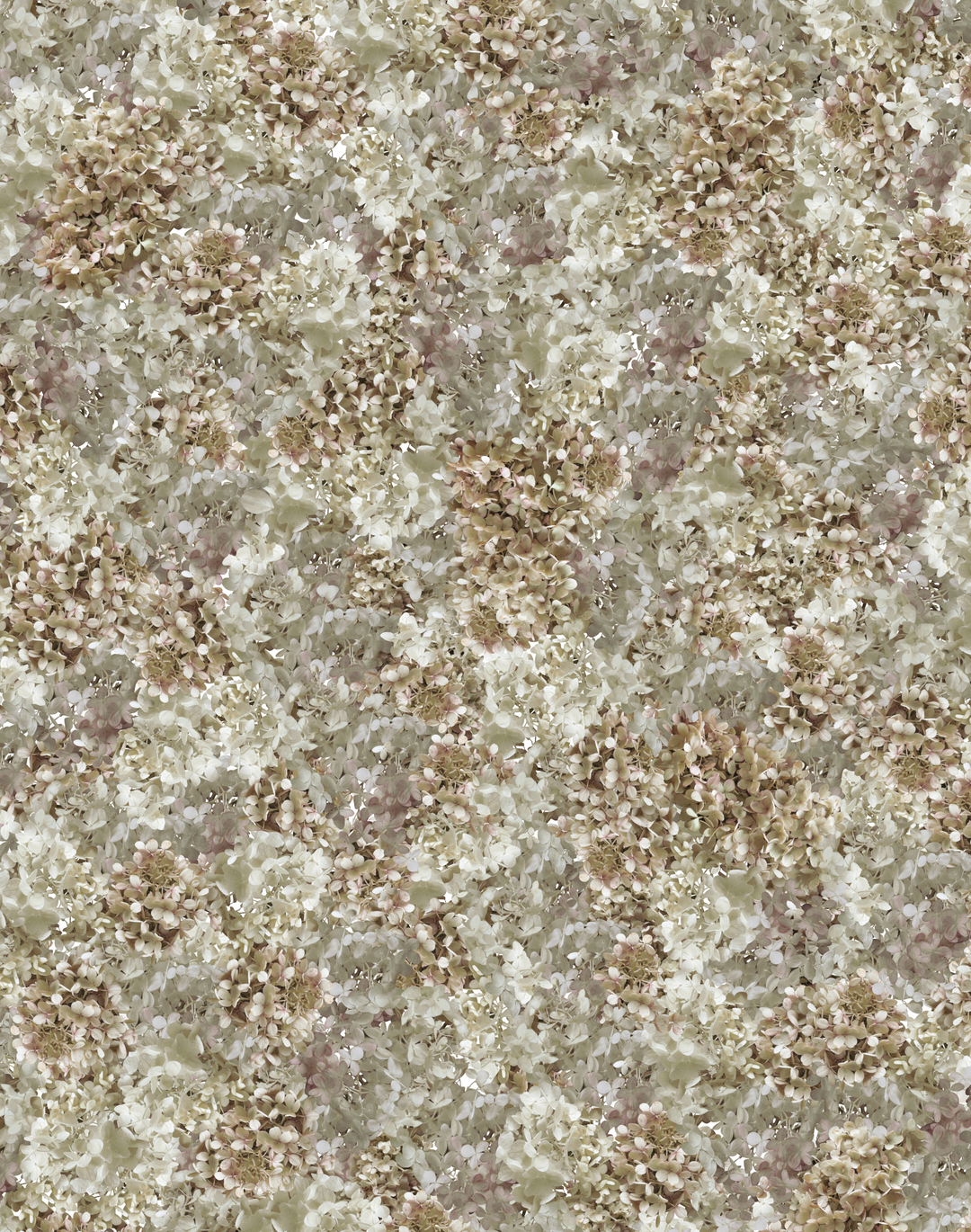 Hydrangea Mural, Antique