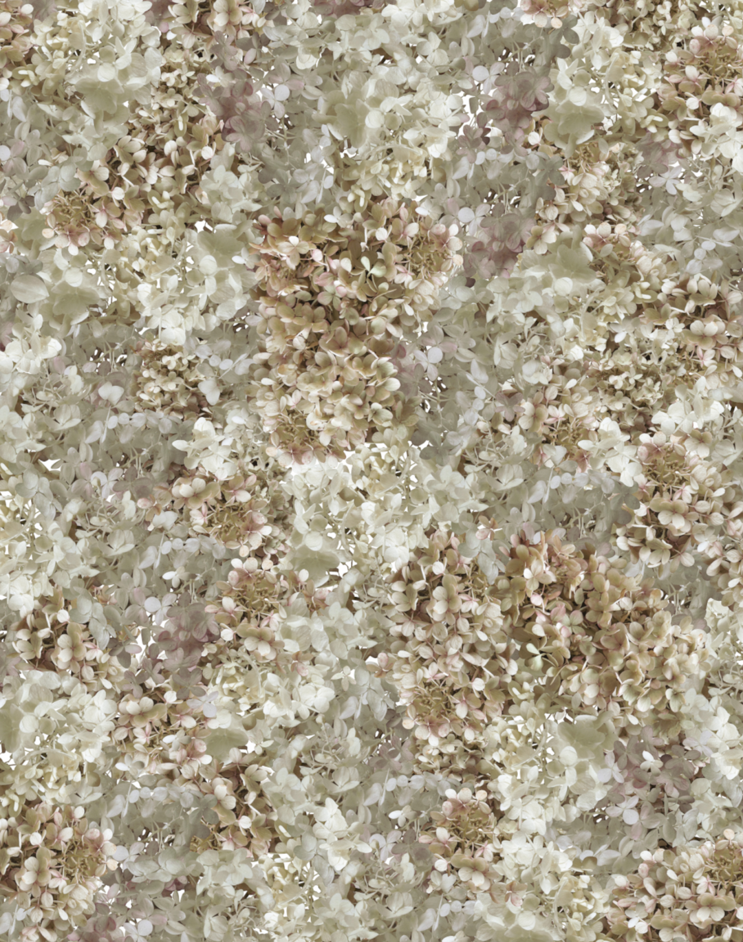 Hydrangea Mural, Antique