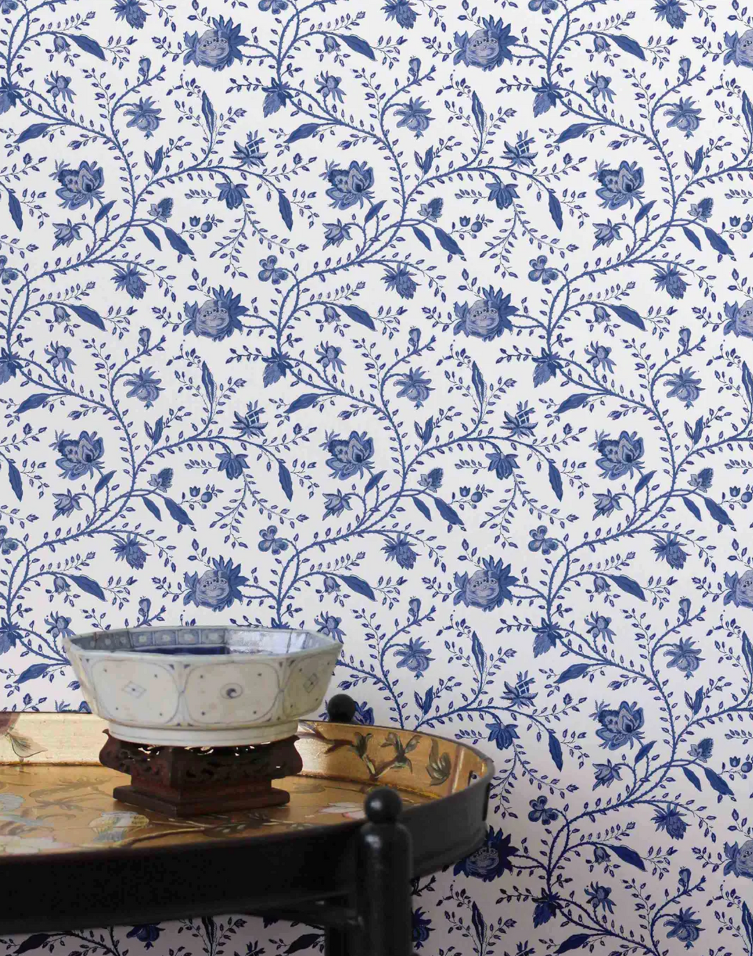Indienne Floral, Delft Blue