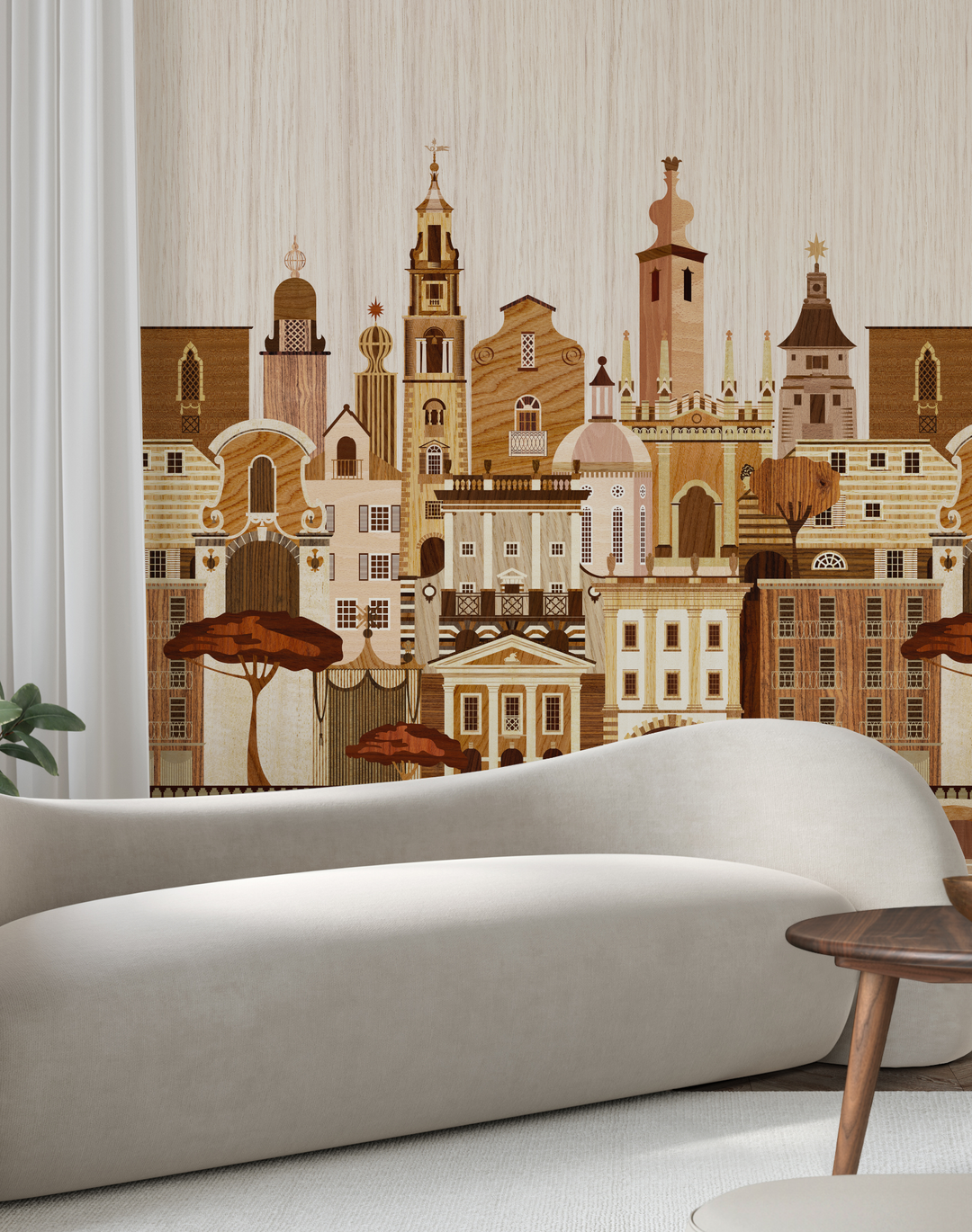 Italianate Mural, Marquetry