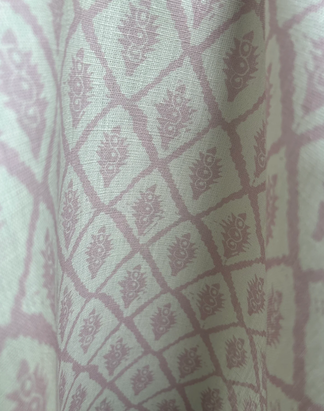 Jaipur, Light Pink - Linen Fabric