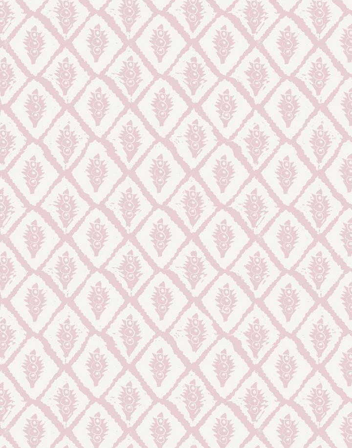 Jaipur, Light Pink - Linen Fabric