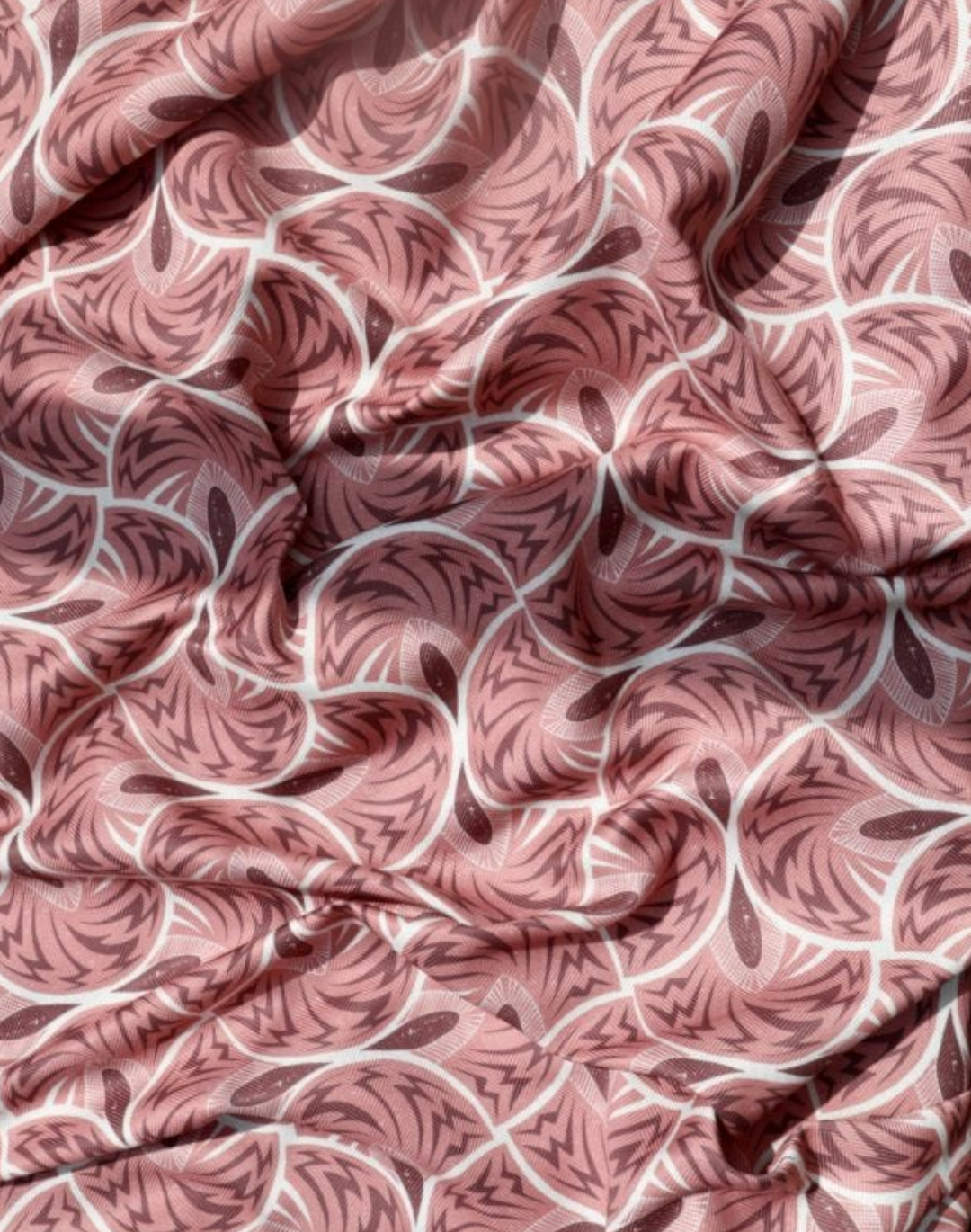 Jazz Herringbone Fabric, Coral