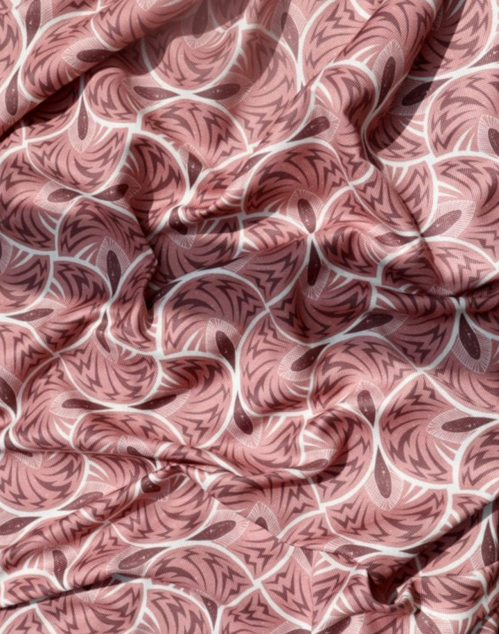 Jazz Herringbone Fabric, Coral