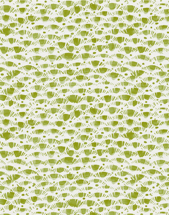 Lea, Grass - Linen Fabric