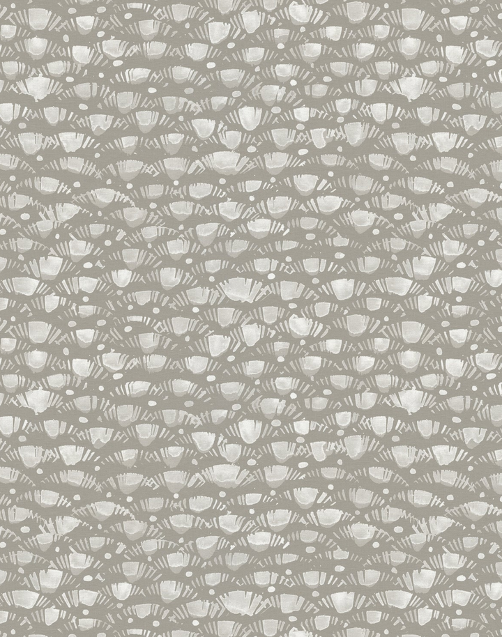 Lea, Mist - Linen Fabric